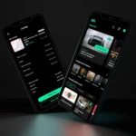 Mobile phones showing the Mazadak auction app